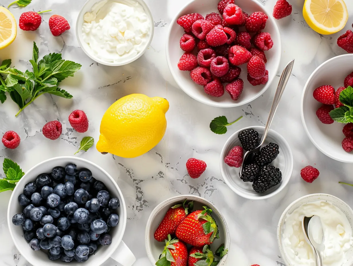Fresh Berry Salad Ingredients