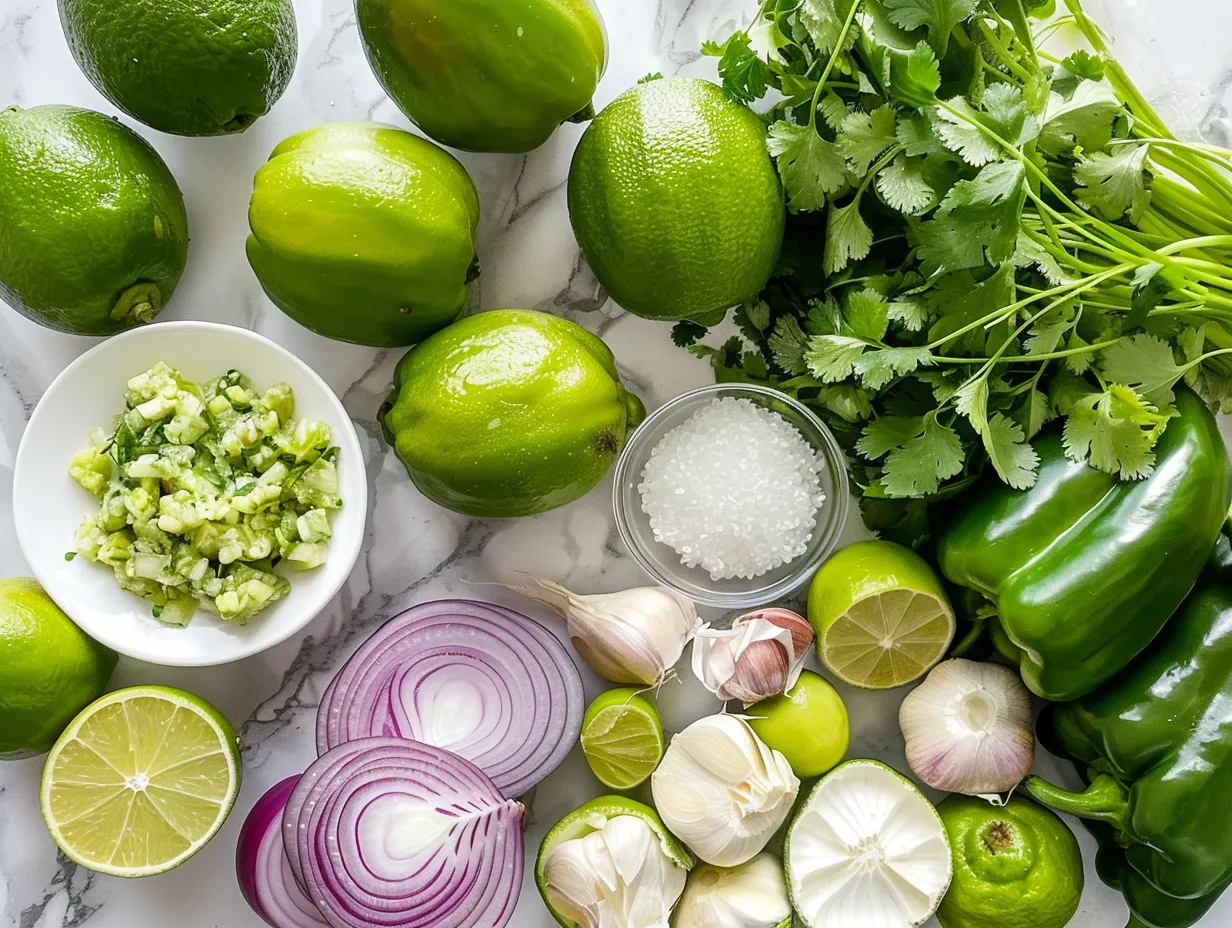 Fresh Ingredients for Crockpot Mexican Chicken Pozole Verde