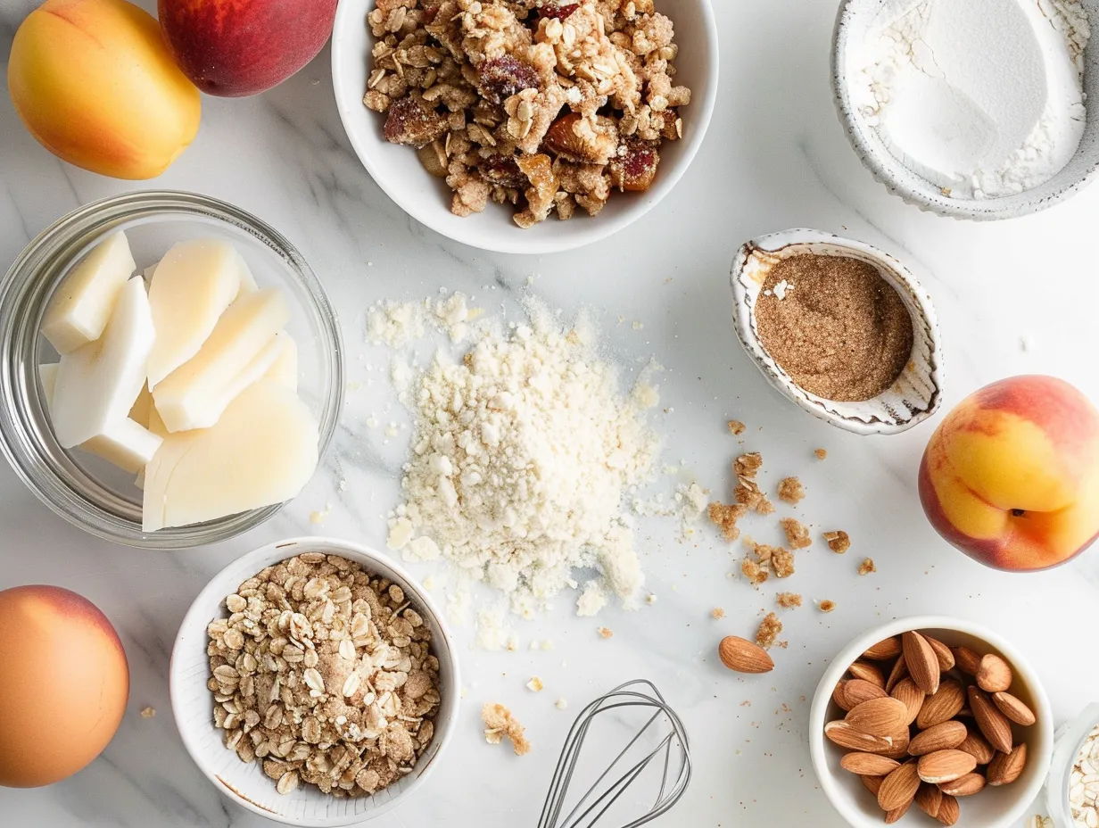 Fresh Ingredients for Nectarine Crisp