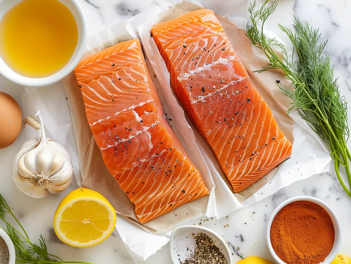 fresh salmon ingredients for air fryer recipe