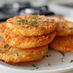 Fried Green Tomatoes on a Plate