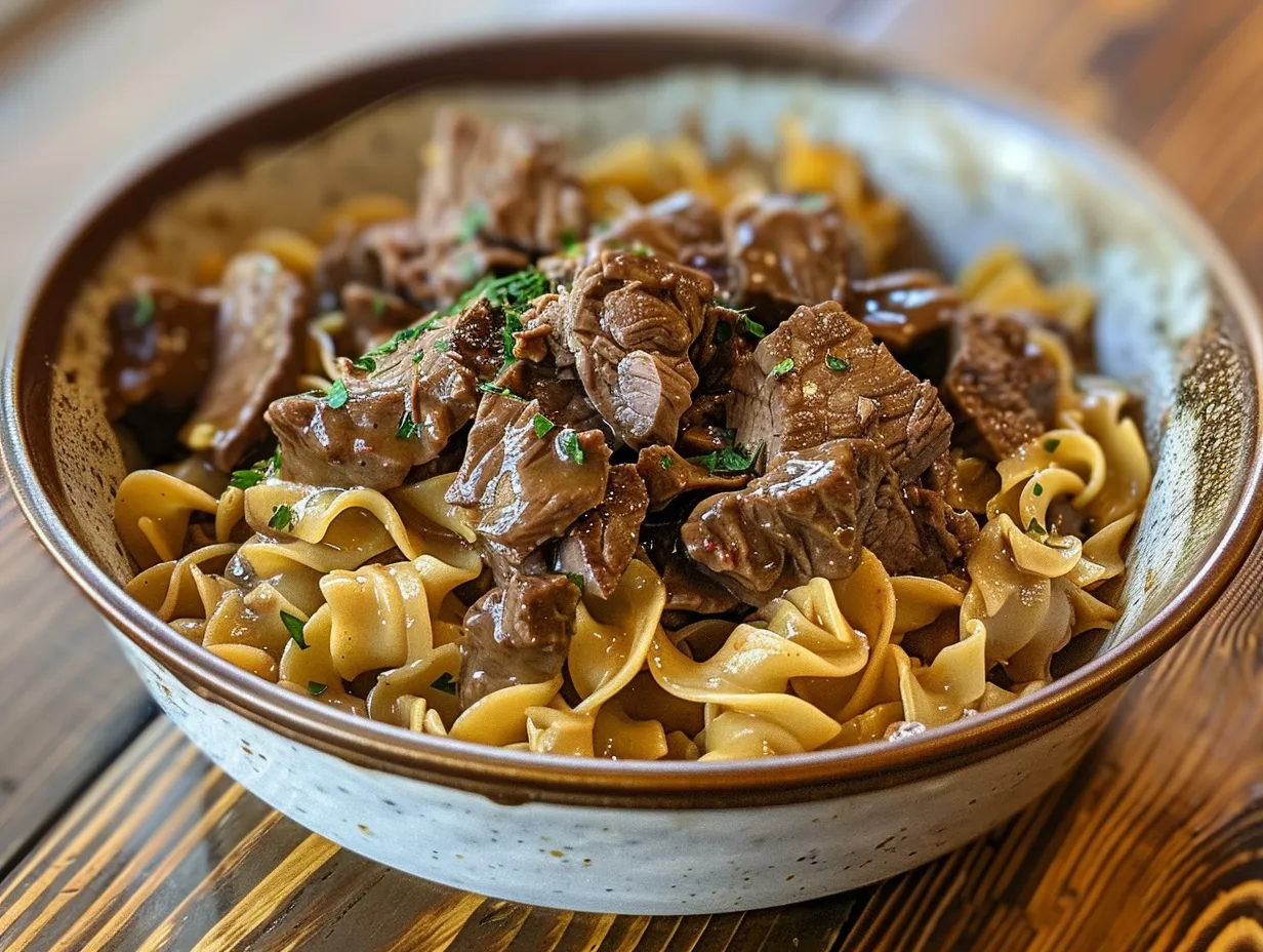 Hearty Mississippi Beef and Noodles