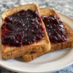 Homemade Blackberry Jam on Toast