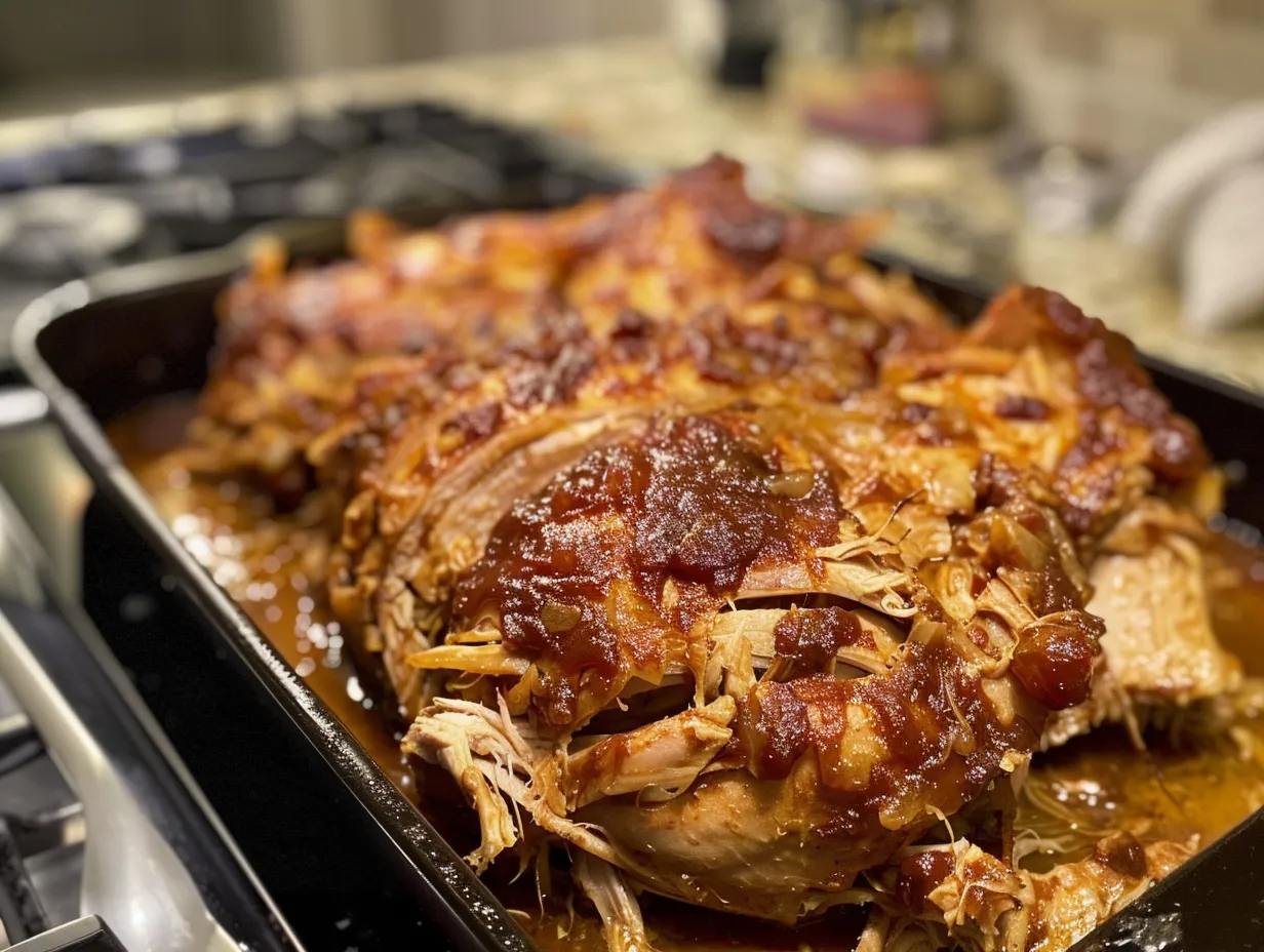 Homemade Carolina BBQ chicken, a satisfying finish