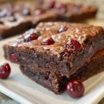 chocolate cherry brownies