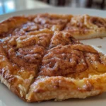 Cinnamon Sugar Pizza Made with Crescent Rolls