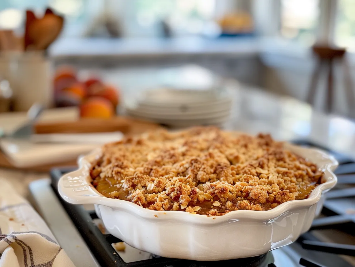Homemade Nectarine Crisp