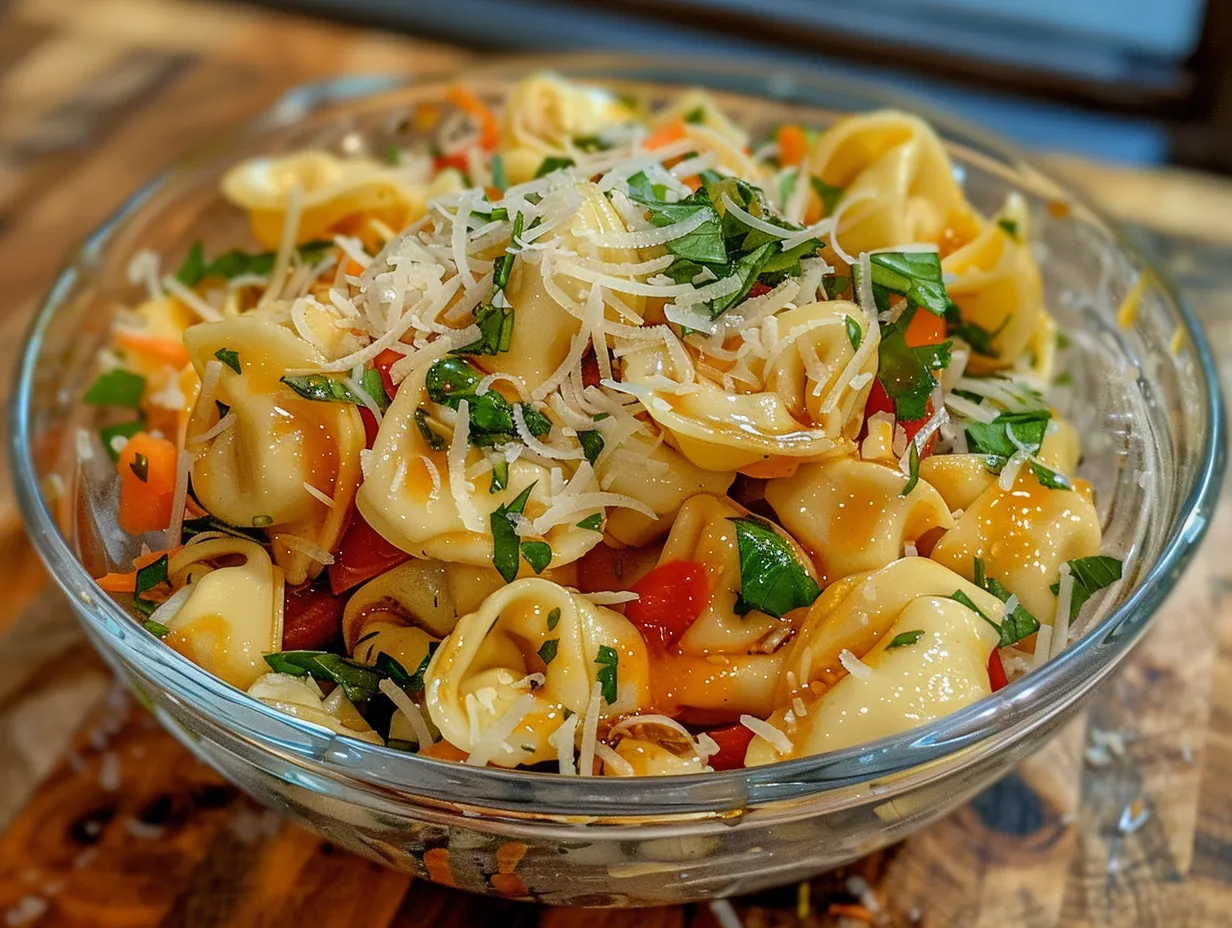 Hot Honey Tortellini Salad