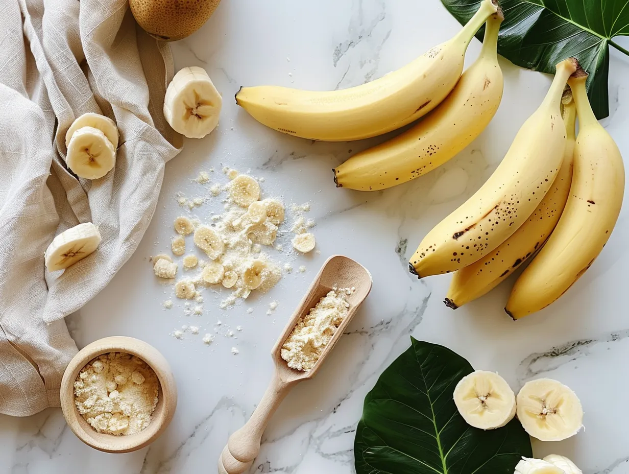 Ingredients for Creamy Banana Dessert