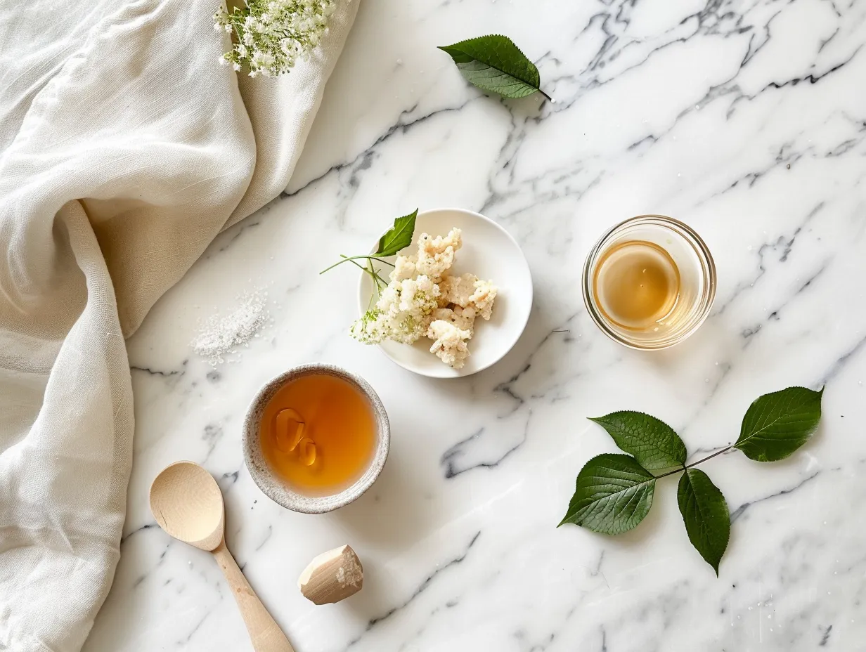 Ingredients for Fermented Elderberry Honey