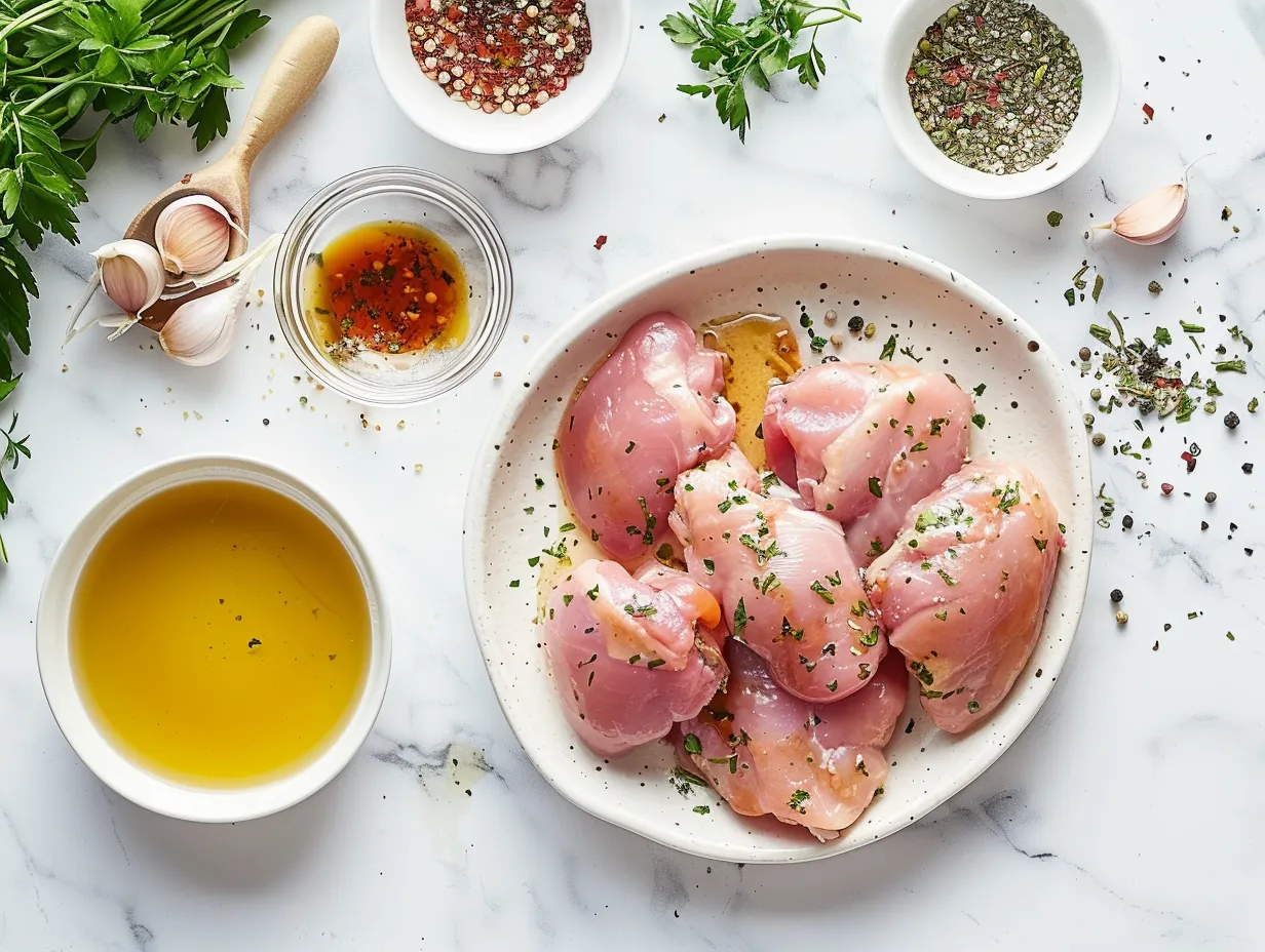 Ingredients for Honey Garlic Chicken Thighs