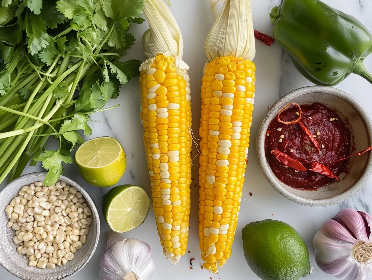 Ingredients for Mexican Street Corn Chicken Bowl