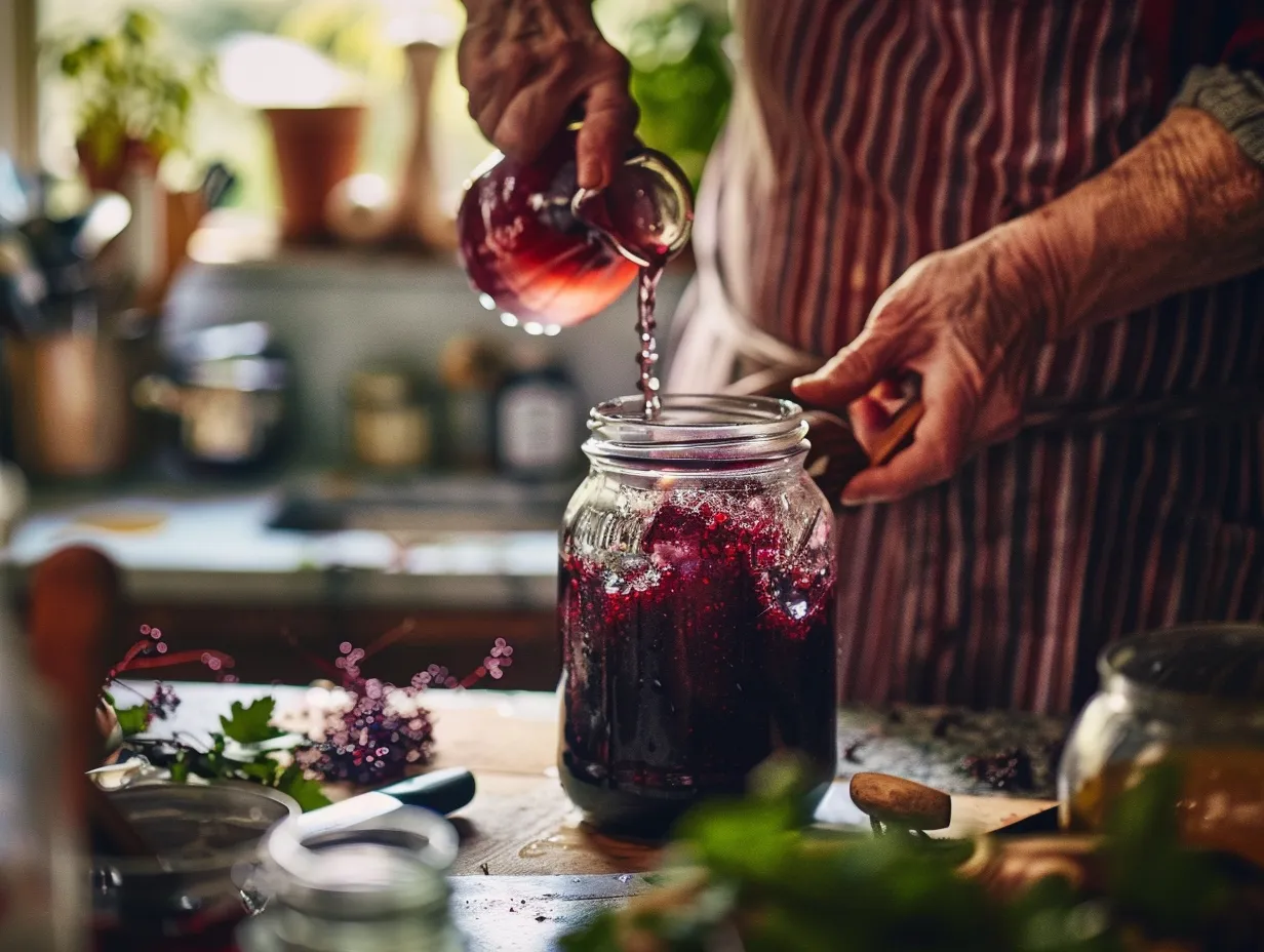 Instructions for Making Fermented Elderberry Honey