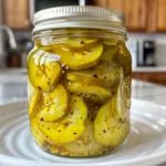 Jar of homemade pickled banana peppers