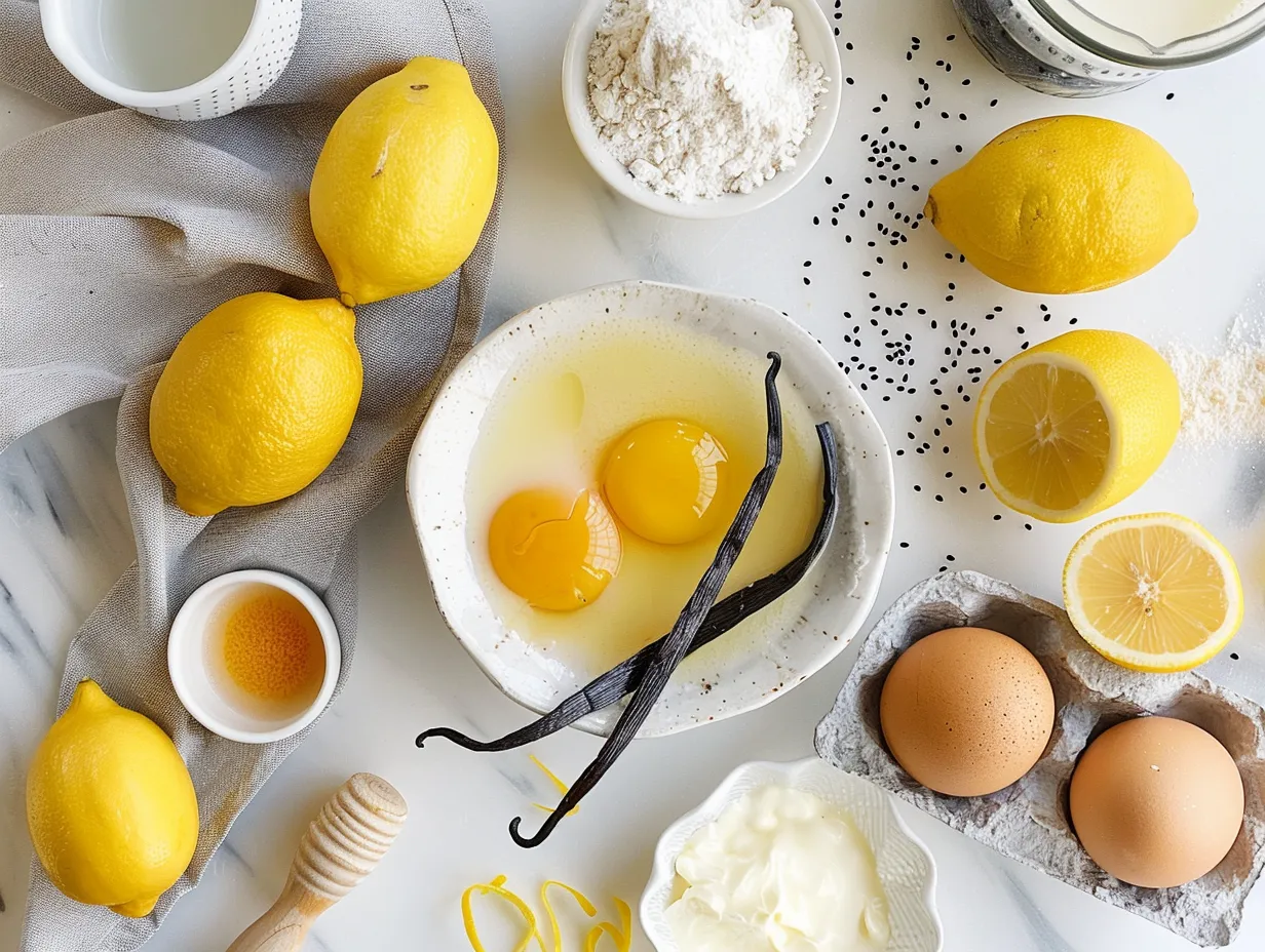 Lemon Vanilla Custard Ingredients