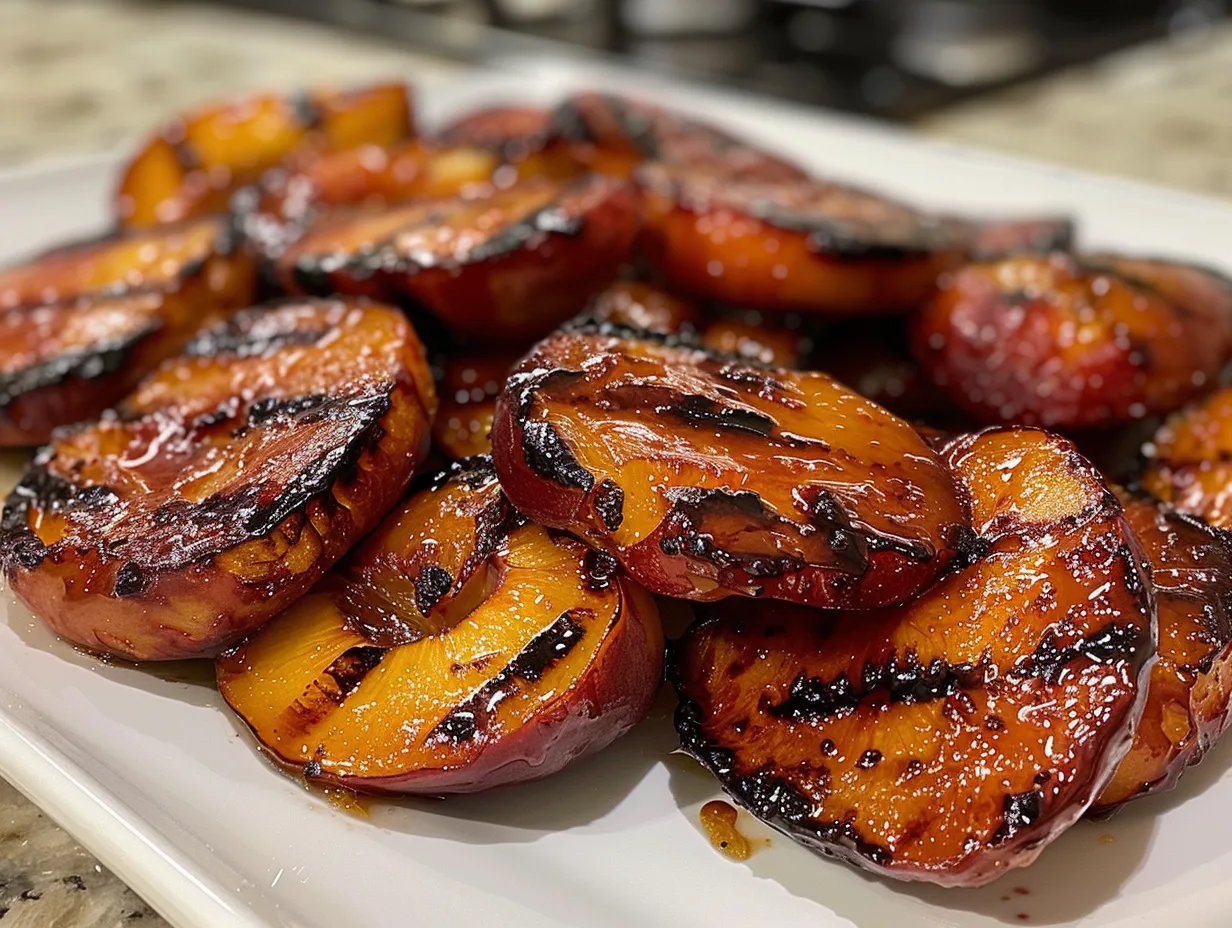 Luscious Grilled Peaches