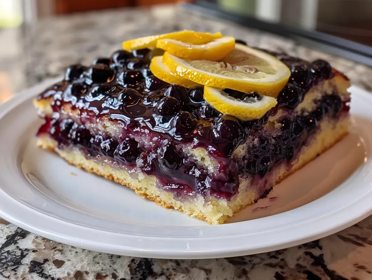 lemon blueberry sheet cake