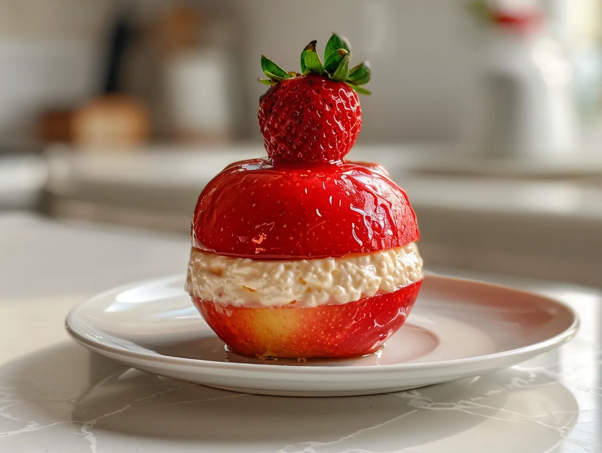 Luscious Strawberry Cheesecake Apples Display