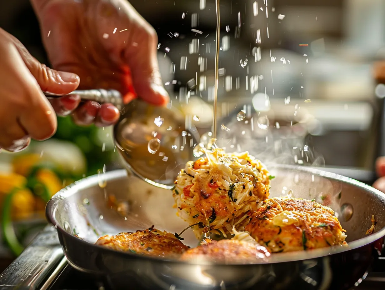 Making Cheddar Bay Crab Cakes