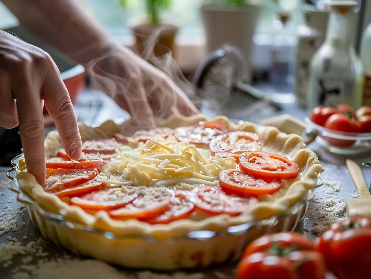 Making Southern Tomato Pie