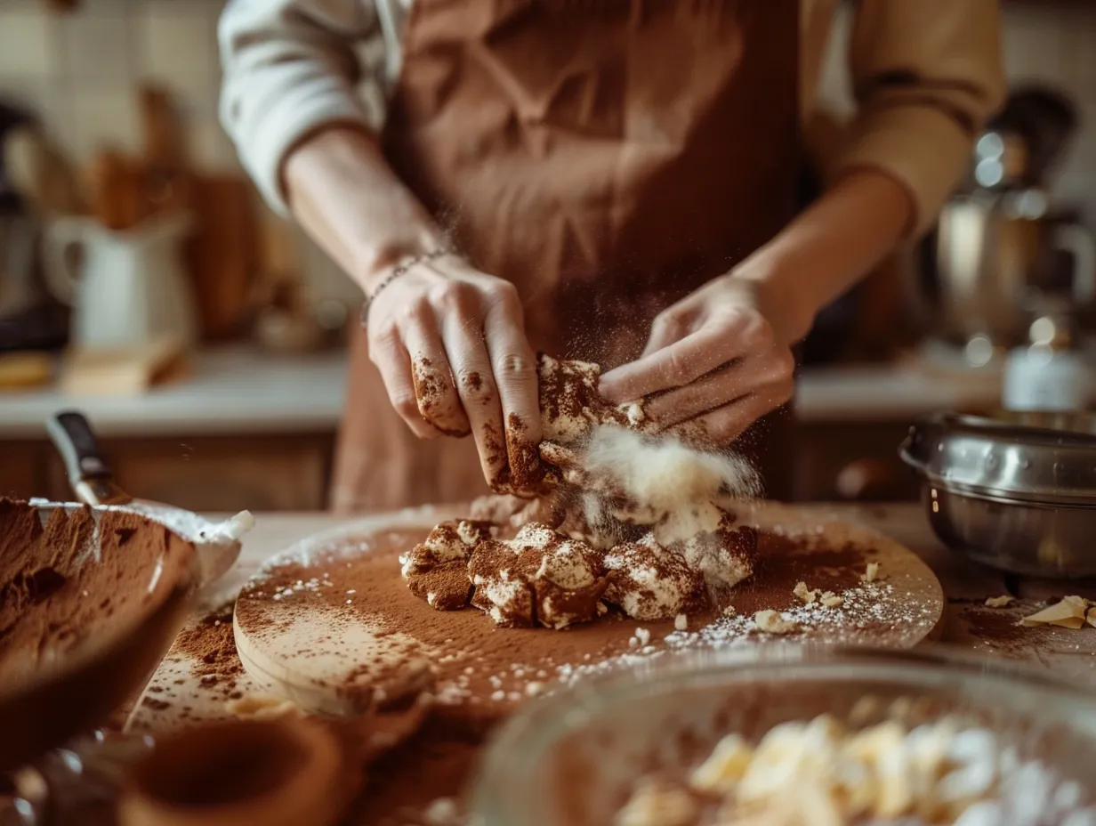 Making Tiramisu Cookies