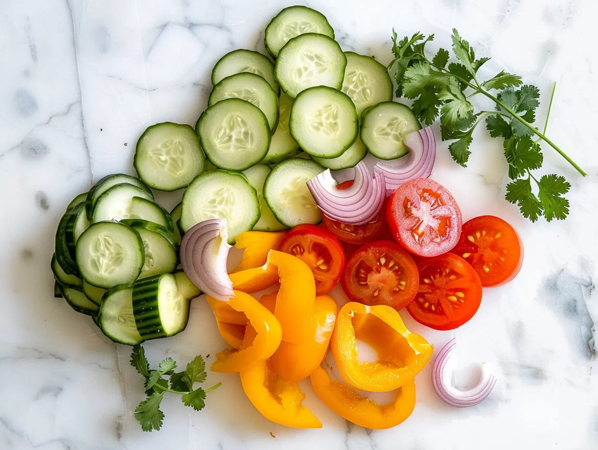 Mexican Cucumber Salad Ingredients