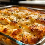 Million Dollar Ravioli Casserole Ready to Bake