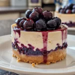 mini blueberry cheesecakes