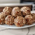 No-Bake Pecan Pie Balls on a Plate