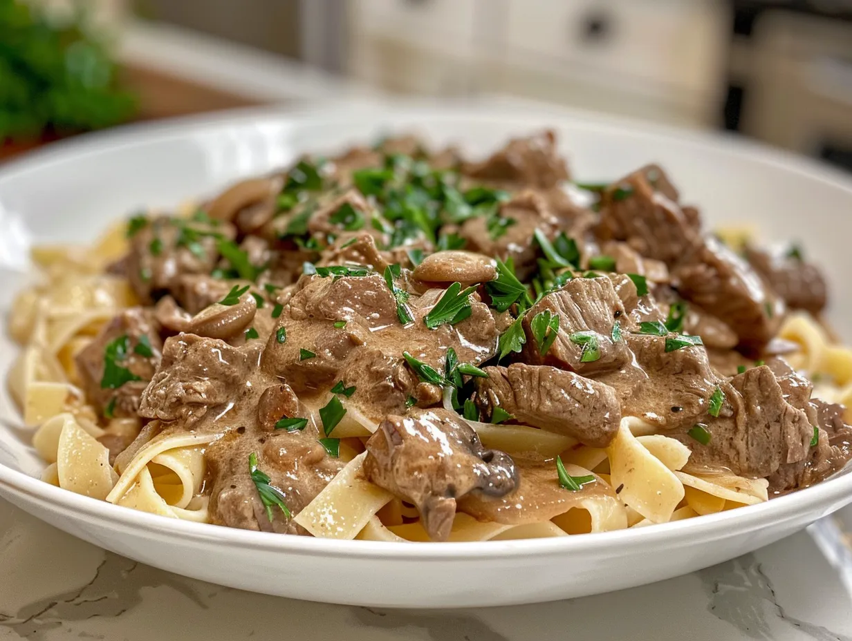Old-Fashioned Beef Stroganoff Recipe