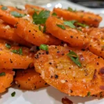 parmesan crusted carrots with hot honey