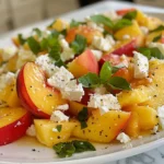 Peach Feta Salad Recipe : Summer Delight