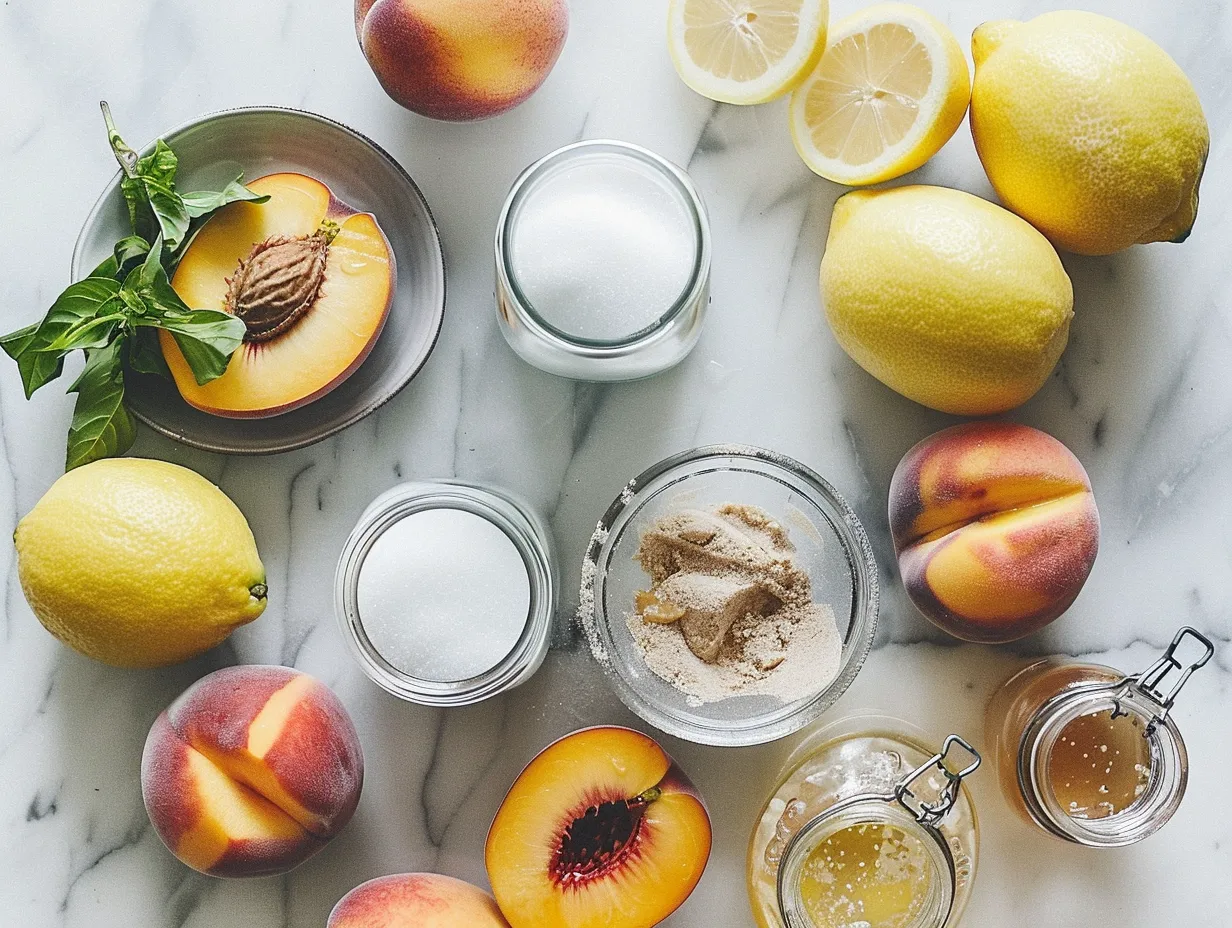 Peach Jam Ingredients