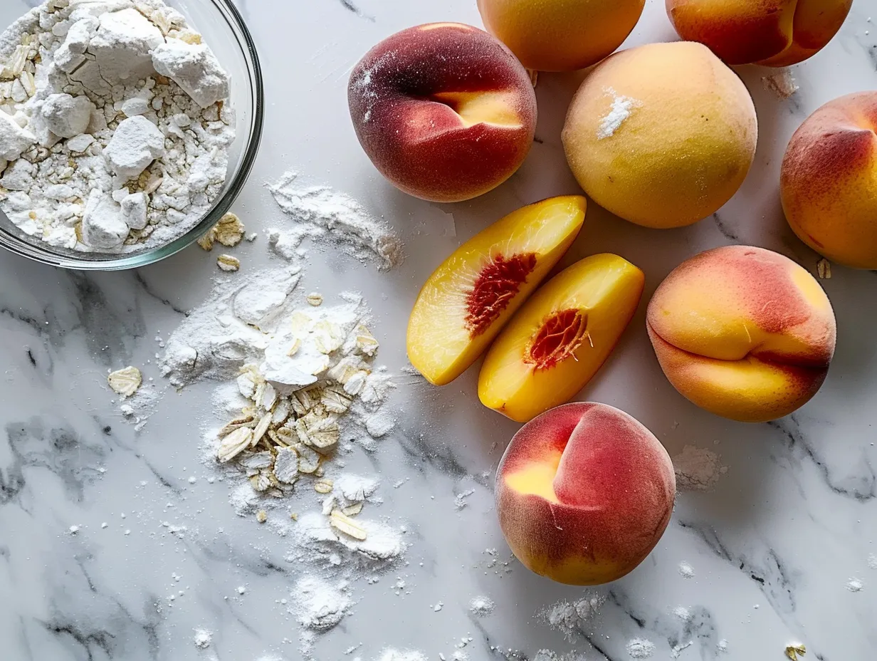 Peach pie ingredients