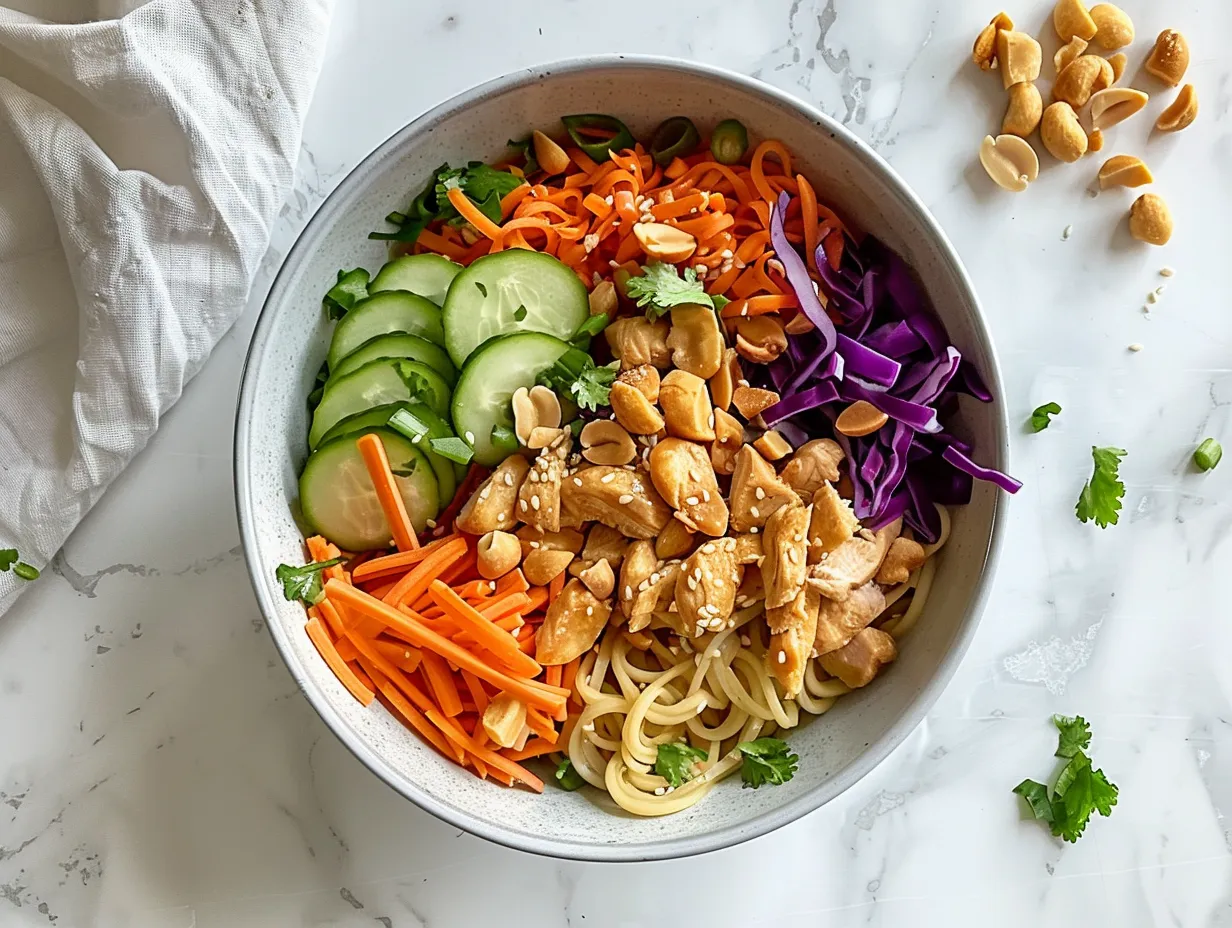 Peanut Chicken Noodle Bowl Ingredients