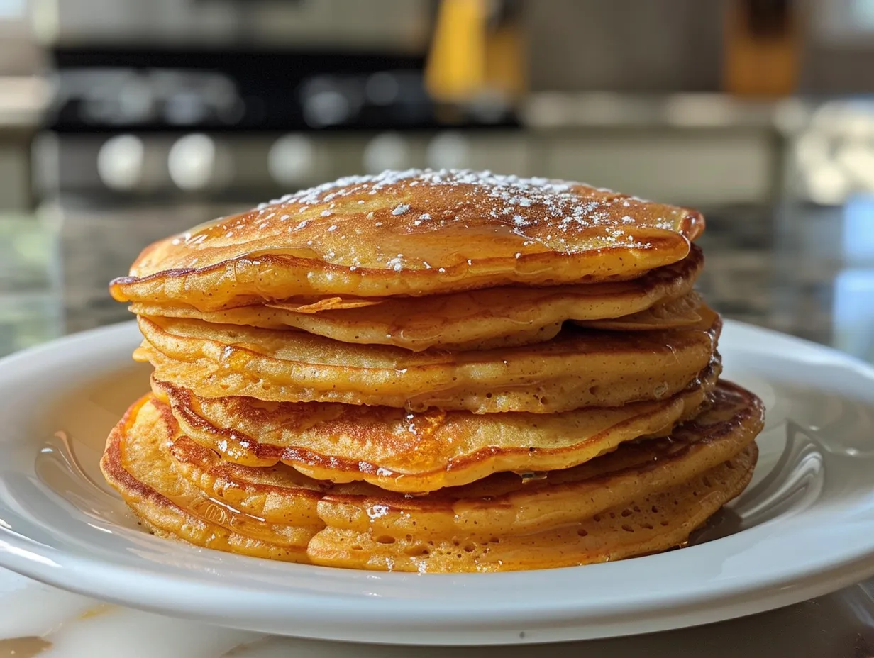 fluffy sweet potato pancakes