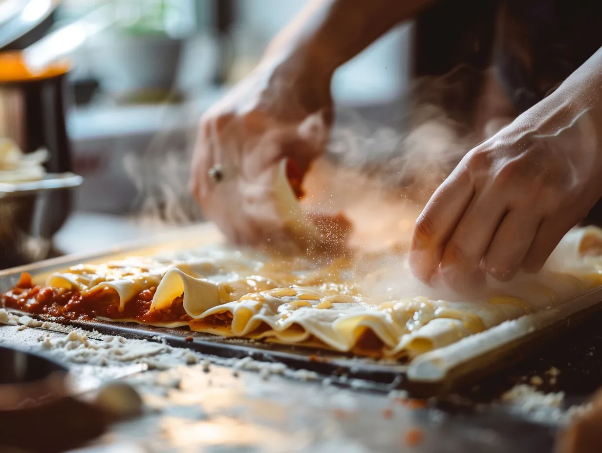 Preparing easy beef enchiladas