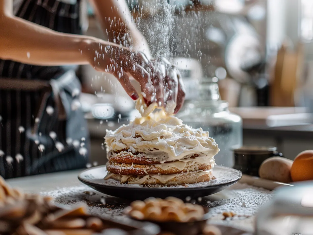 Preparing Heaven On Earth Cake