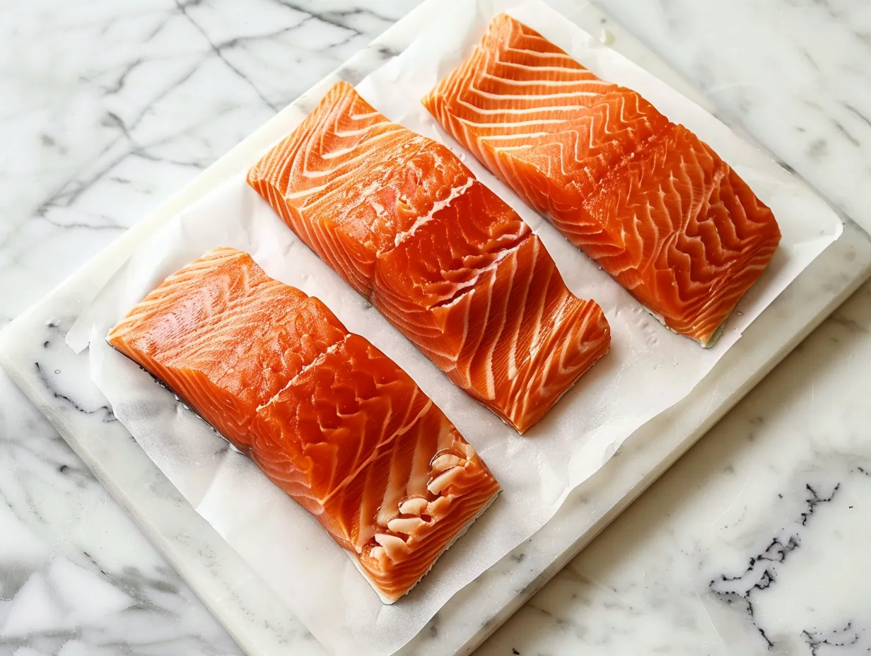 Raw Ingredients for Baked BBQ Salmon