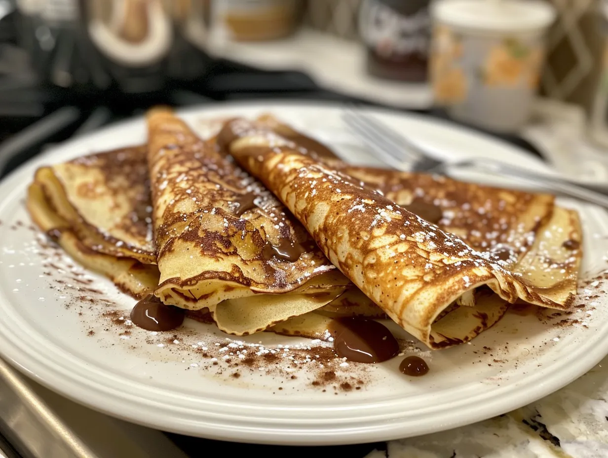 Satisfying homemade protein crepes