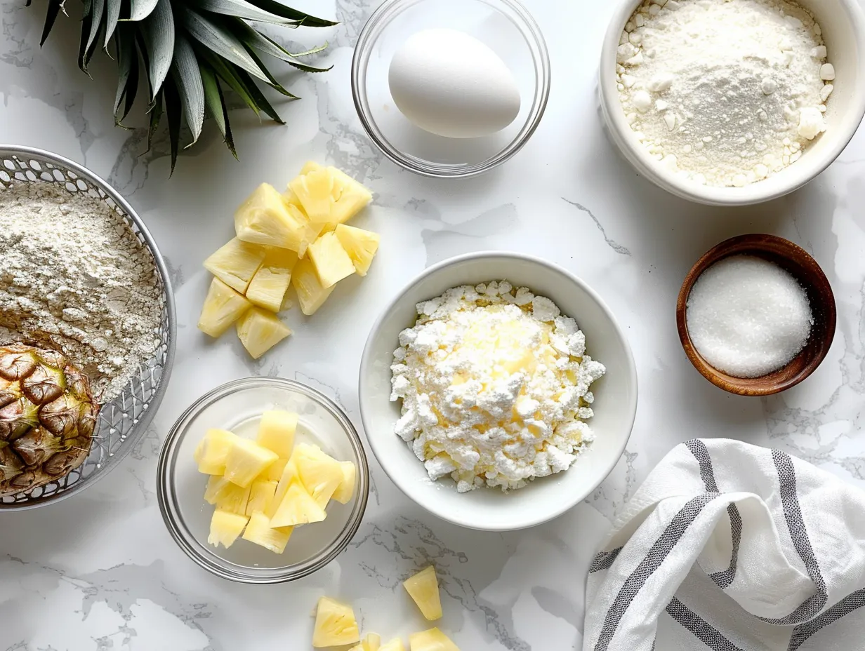 Simple Ingredients for Pineapple Cake