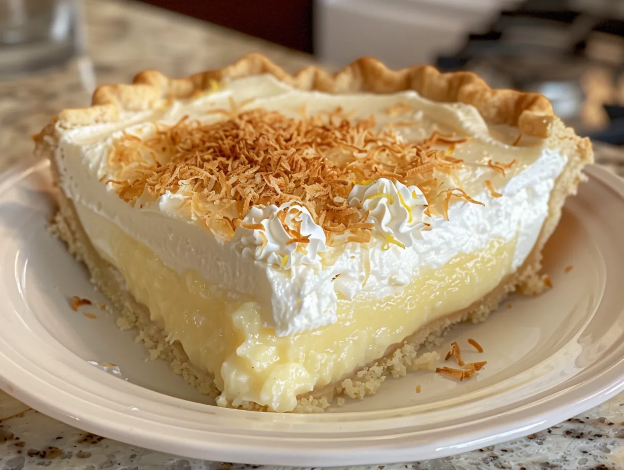 Coconut Cream Pie with a Lemon