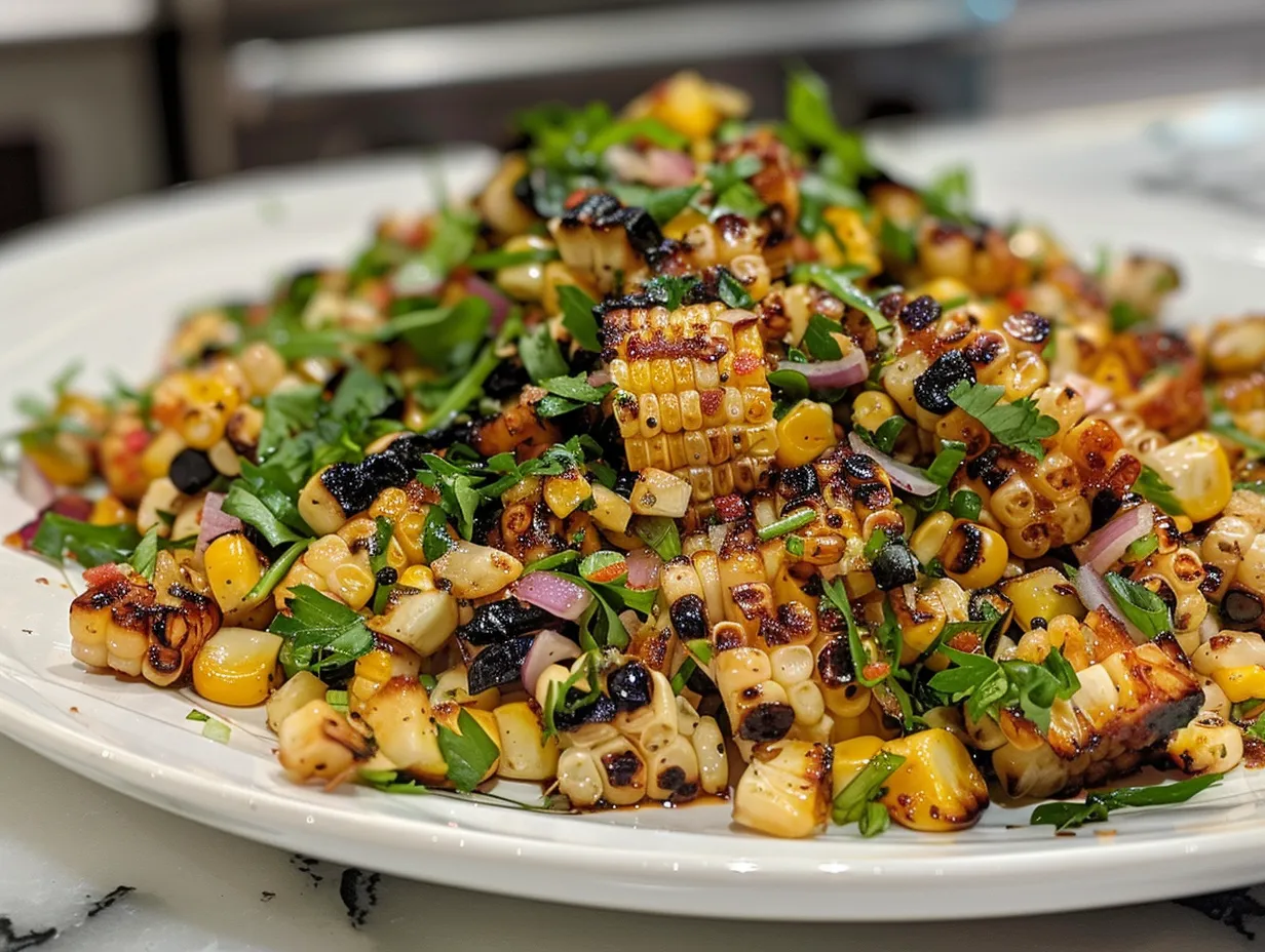 Sweet and Smoky Grilled Corn Salad Delight