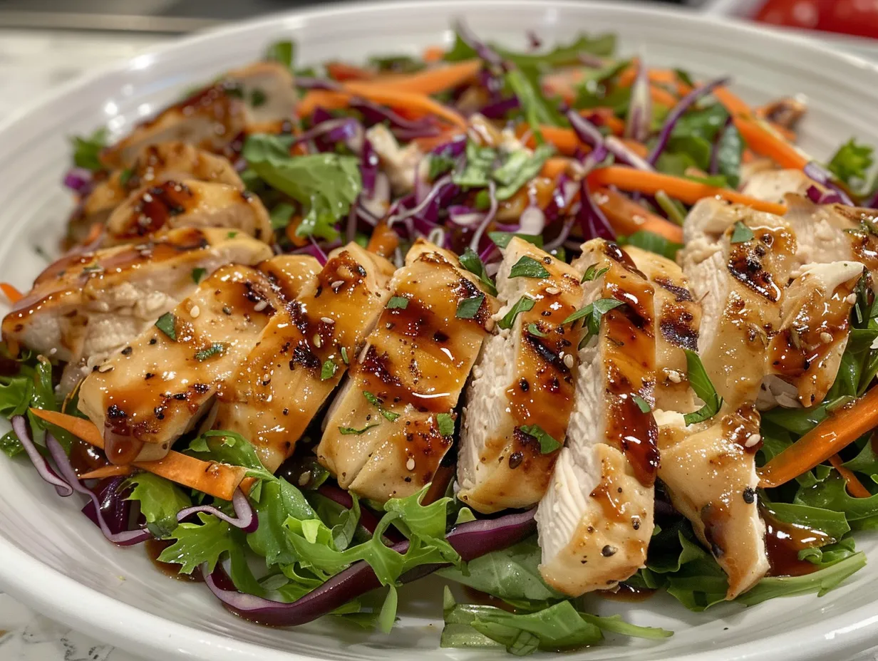 chicken spring roll salad