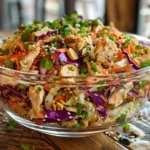 sesame chicken cabbage crunch salad