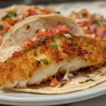 Yummy Crispy Fish Tacos with Cilantro Lime Slaw