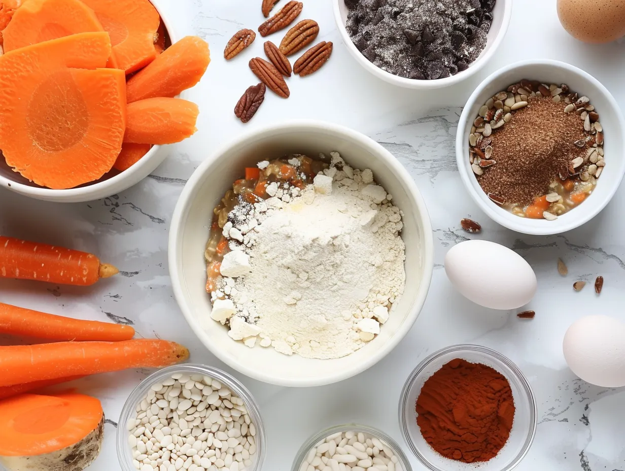 Carrot Cake Baked Oatmeal Ingredients