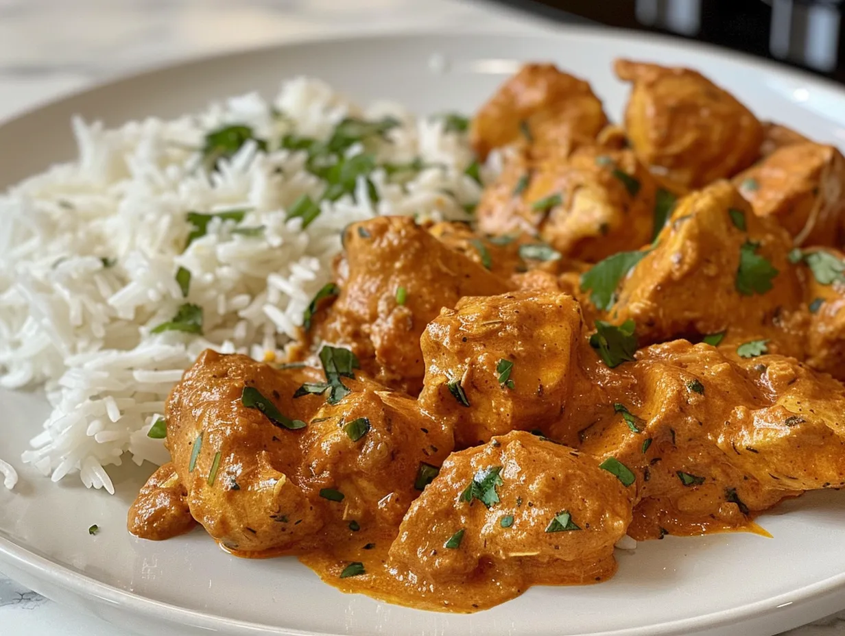 Chicken Tikka Masala Plating