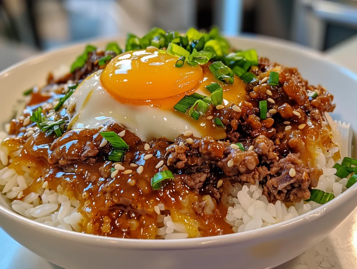 Classic Loco Moco on a Plate