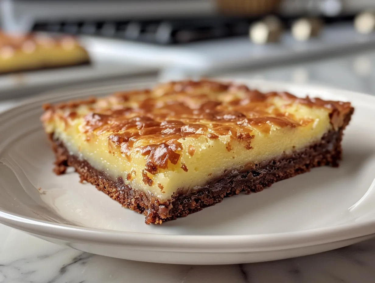 Close-up shot of a Lemon Brownie
